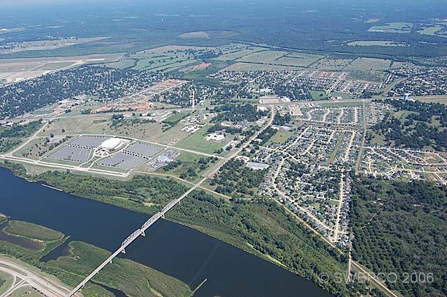 CenturyTel Arena and Jimmy Davis Bridge - March 200